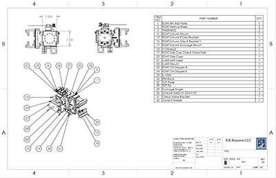 conveyor turntable assembly CAD diagram